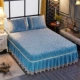 Nằm xuống giường váy dày phương pháp denim khăn trải giường bông pha lê ren nhung đôi tay áo bảo vệ 4 bộ Simmons - Trang bị tấm