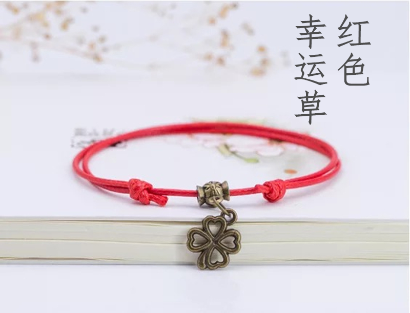 Nhật bản và Hàn Quốc phiên bản của chuông vòng chân nam giới và phụ nữ đơn giản retro red rope bracelet vài sinh viên chân dây