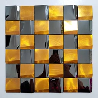 Черное зеркало+случайный рисунок алюминиевая кожа 11,7 таблетки квадрат квадрат