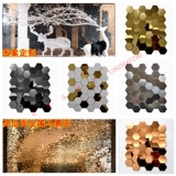 Металлическая трехмерная шестиугольная мозаика из нержавеющей стали, головоломка на стену, в 3d формате, делается под заказ