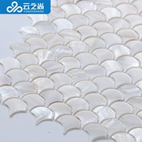 Облачный шнуршанг мозаичный фоновый вентилятор вентилятор белый тонкий телевизионный телевизионный настенный плит плитка настенное плит