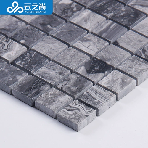 Натуральная мраморная мозаичная плитка телевизор Фон Стена гостиная серая кухня ванная комната ванная комната настенные наклейки на стены