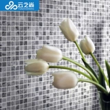 Натуральная мраморная мозаичная плитка телевизор Фон Стена гостиная серая кухня ванная комната ванная комната настенные наклейки на стены