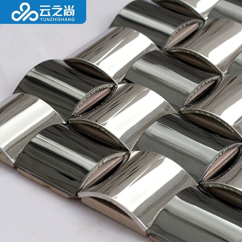 Yunzhishang арочная трехмерная металлическая мозаика ТВ фон стены гостиной бар настенная плитка фасад отделочный материал