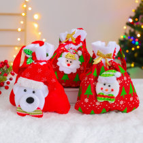 Christmas gift bag apple bag Christmas Eve candy wrapping paper Non-woven candy bag Christmas decorations