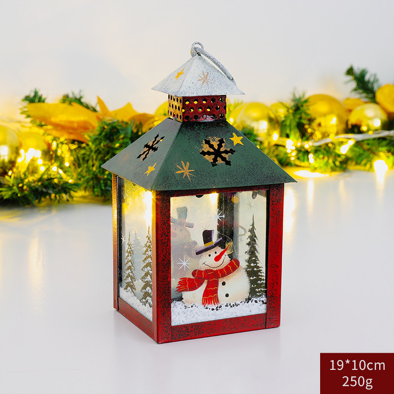 Huachi Christmas snow hanging decoration Christmas street light Road light Christmas tree accessories Christmas decoration items Decorative props