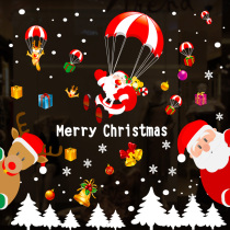 Christmas decorations window stickers electrostatic stickers scene arrangement window grilles windows glass doors Christmas stickers