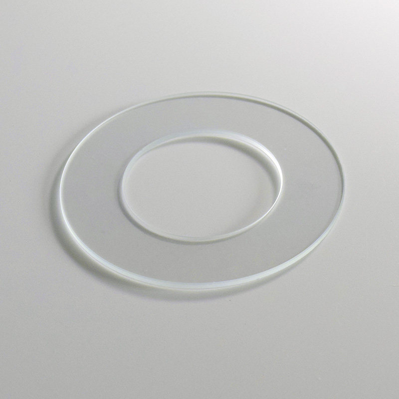 Ultra-thin optical glass ring inner circle 50mm outer circle 80mm custom ring high temperature resistance high transmission glass slide