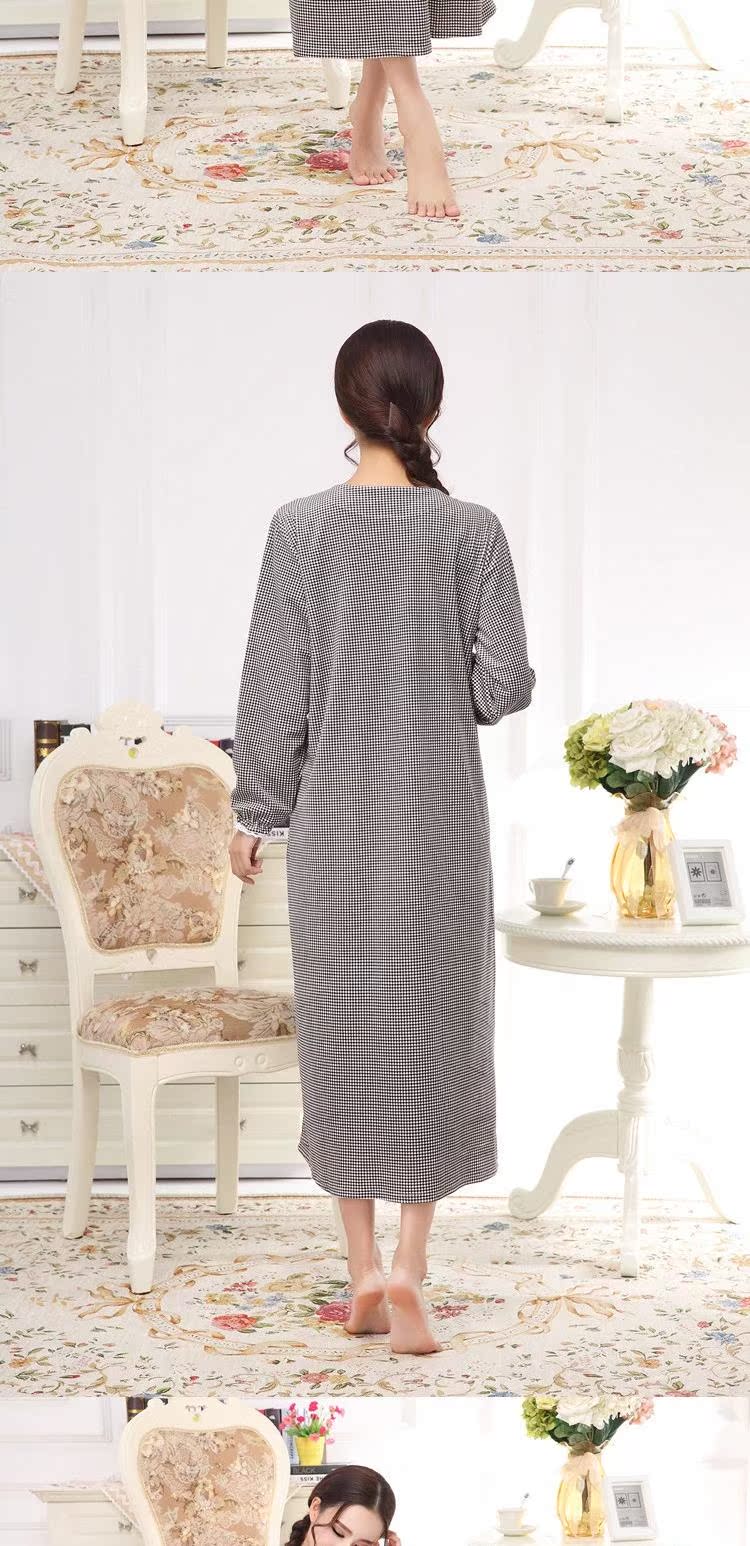 Mô hình mùa thu và mùa đông của phụ nữ Beibeirong lông cừu san hô một mặt ca rô phong cách đại học phần dài kiểm soát truy cập mở khóa công chúa váy mùa đông
