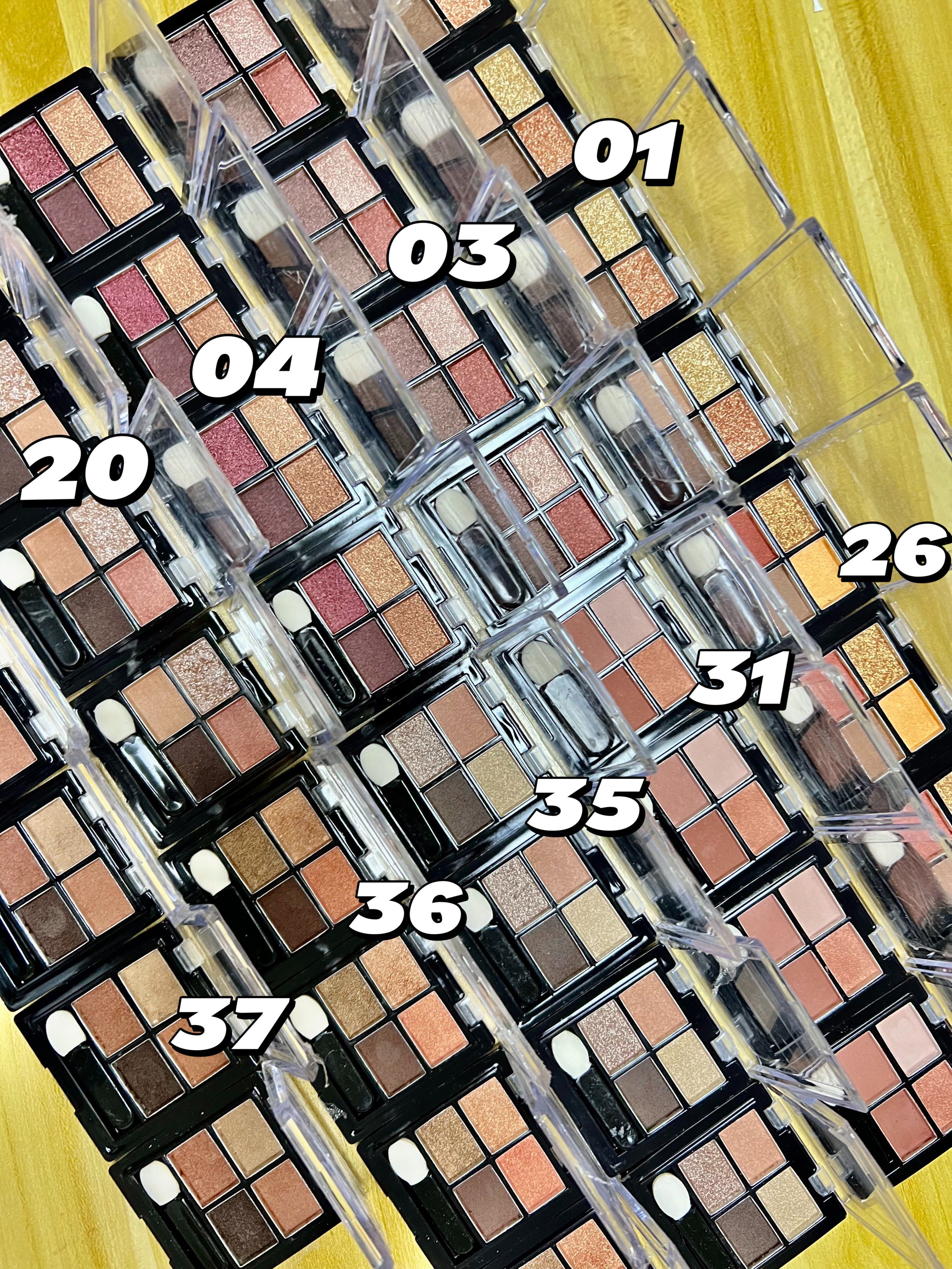 tf eye shadow trial package TOMtomford color test pack 01 03 20 26 28 31 earth eye shadow plate