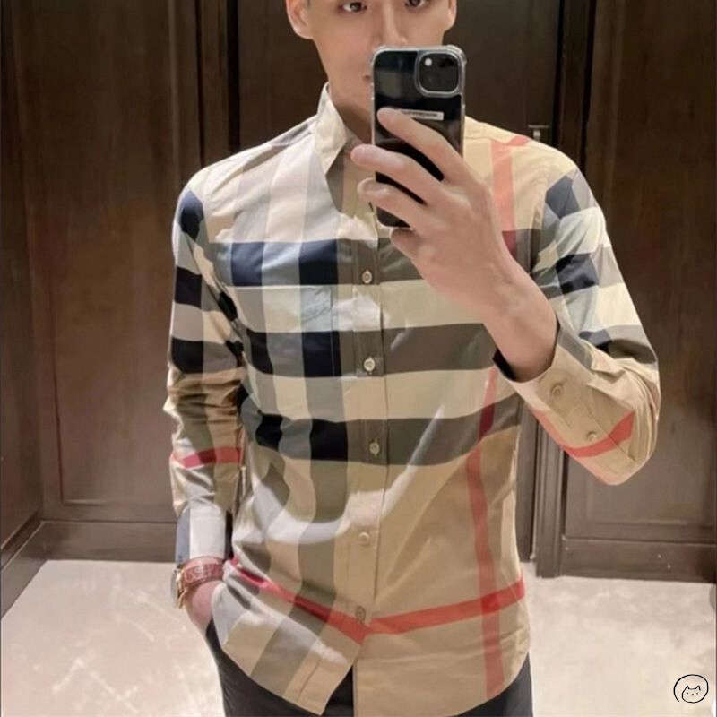 Burberry/Burberry's New Classic Burberry Irregular Plaid Color-Blocked Shirt, Women's Shirt, Jacket, Men's Shirt Burberry/Burberry's New Classic Burberry Irregular Plaid Color-Blocked Shirt, Women's Shirt, Jacket, Men's Shirt