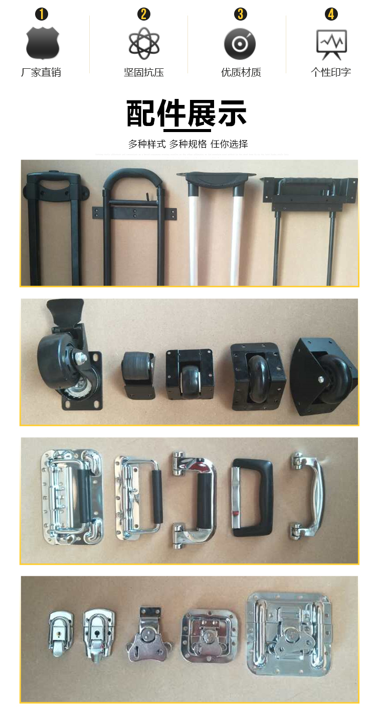 Tùy chỉnh hộp nhôm hợp kim nhôm hộp tùy chỉnh vận chuyển triển lãm thanh công cụ đạo cụ thiết bị hộp không khí lớn đèn led nháy liên tục