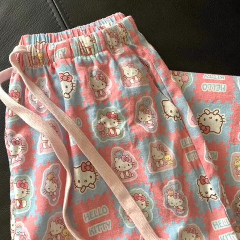 Japanese Gp Cartoon Pajama Pants Spring and Autumn 2026 New Stylish Printed Long Pants Versatile Casual Soft Skin-Friendly Cute