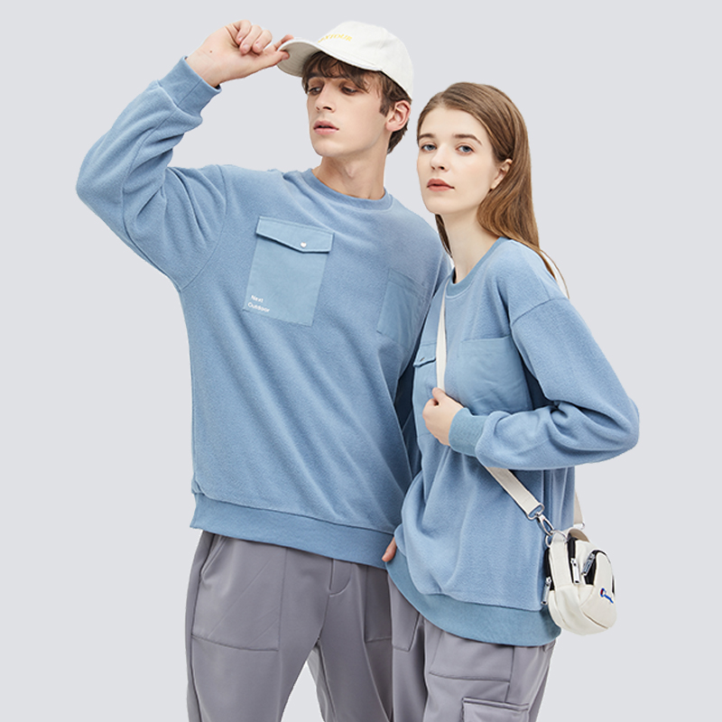 Outdoor Grip Suede Men's Double Velvet Plus Suede Thickened Loose Large Size Casual Sports Thick Cotton Rocking Grain Suede Undershirt Man