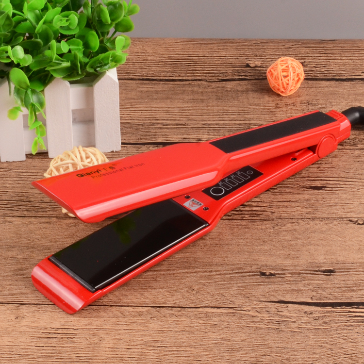 one thousand art plywood pull plate straight hair straightener hairdresser wide ion perm not hurt hair straightener straight plate clip electric ironing board foreign products