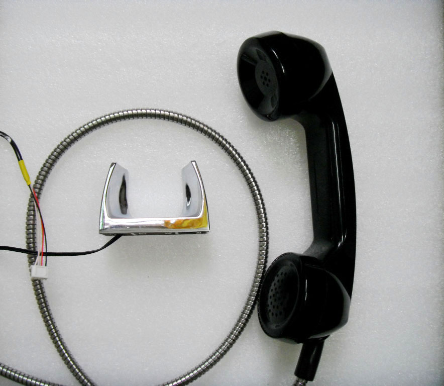 Outdoor public telephone handle hook accessories Anti-riot wall-mounted earpiece Zinc alloy magnetic induction hook