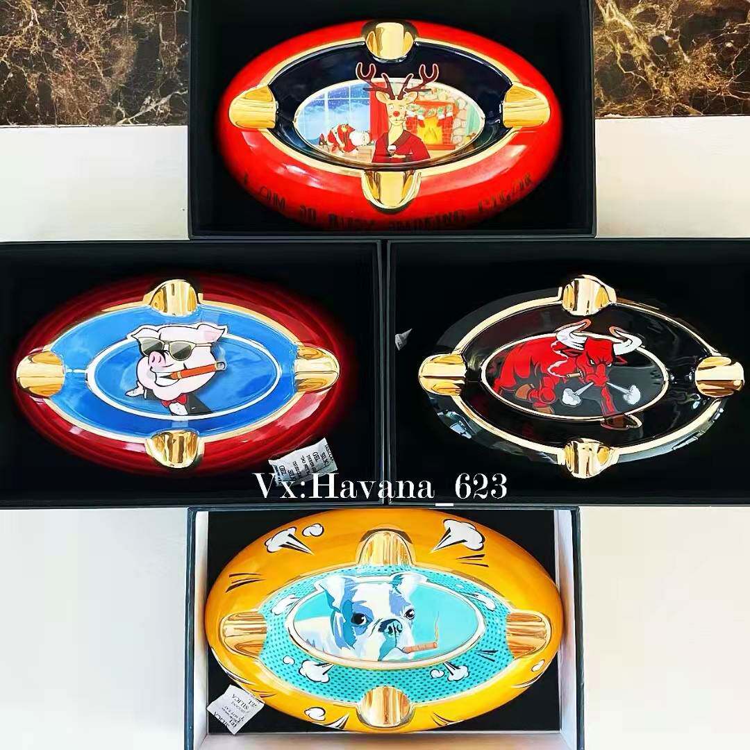 Japanese original imported century siglo dog year old monkey year old monkey rat anode ceramic cigar ashtray