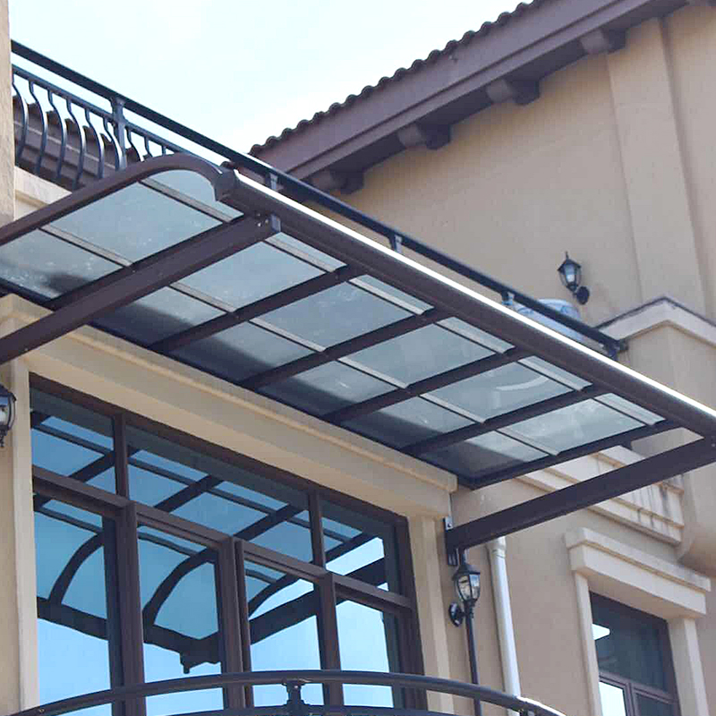 Outdoor Aluminum Alloy Rain-Proof Awning Patio Car Shed Villa Terrace Balcony Shed Factory Pc Endurance Board Rain Shed