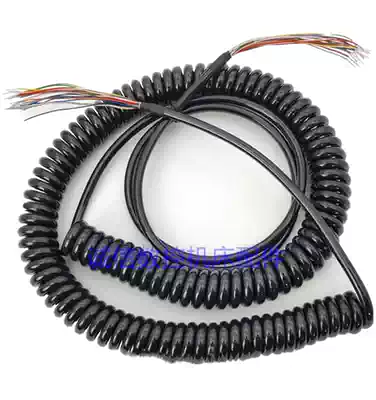 New CNC machine tool electronic hand wheel wire 17 core 19 core 21 core spring wire spiral signal line