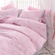Hàn Quốc cô gái bông tim ins denim 1.8m ròng đỏ bông ren công chúa mục vụ giường hoa vải quilt - Bộ đồ giường bốn mảnh