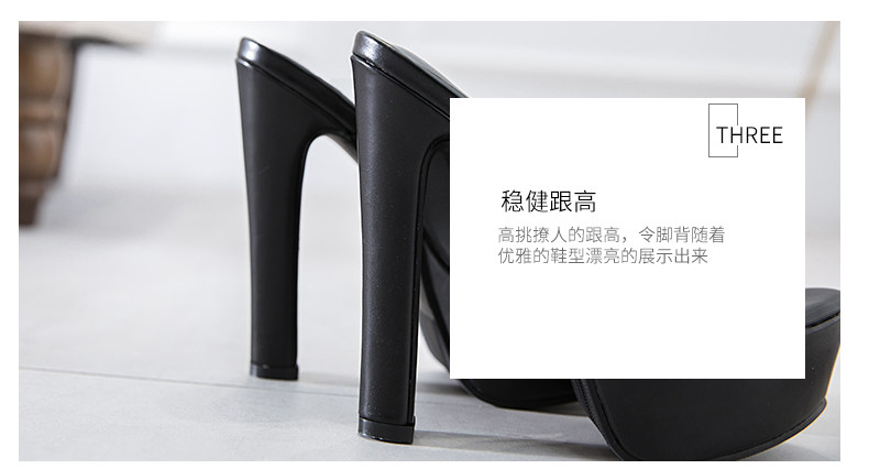 Корейский 2024 лето новые товары толстая водонепроницаемый платформа холодный шлепанцы сверхвысокий следовать верхняя одежда Тестовая комната слово тип сандалии женщина OTHER / Other 