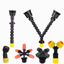  Municipal road dust removal site wall automatic spray humidification nozzle adjustable low pressure humidification environmental protection cooling nozzle