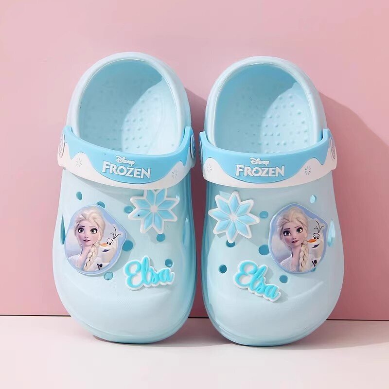 Frozen Girls' Clogs Summer Disney Children's Sandals Elsa Princess Girls' Non-Slip Garden Shoes Frozen Girls' Clogs Summer Disney Children's Sandals Elsa Princess Girls' Non-Slip Garden Shoes