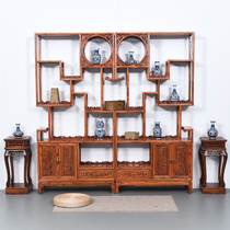 Bogu shelf all solid wood Chinese partition antique furniture classical Duobao cabinet antique rack shelf