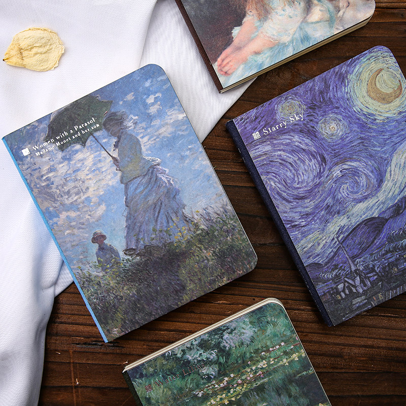World-famous painter Saben Van Gogh oil painter's book with diary notebook book Monet Art Notebook