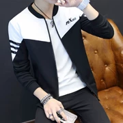 Áo khoác mỏng nam đẹp trai quần áo mỏng thanh niên Hàn Quốc xu hướng thể thao mùa xuân và mùa thu áo khoác đồng phục bóng chày