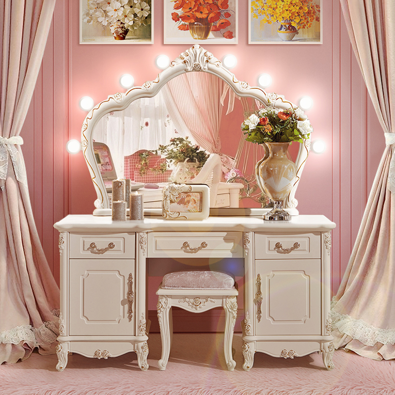 European Style Dressing Table Bedroom Princess Makeup Table