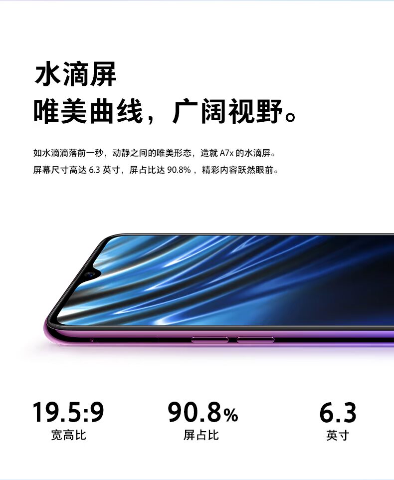 Giao hàng cùng ngày Điện thoại di động toàn màn hình OPPO A7x hoàn toàn mới Máy chính hãng 4G full Netcom oppoa7x điện thoại di động oppoa3 a1 a57 a5 r17