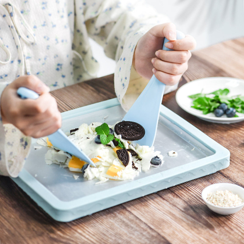 ANZZYU exported to Japan homemade diy fried ice machine children fried yogurt machine high-value ice cream machine