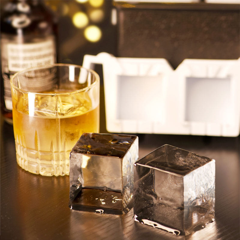 ANZZYU No Bubble Transparent Whisky Ice Cubes Molds Bar Old Ice Cube Ice Mold Ice Hockey Maker