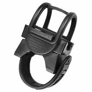 Adjustable-size bike light clip LED intense light flashlight lamp holder Soft glue light clamp