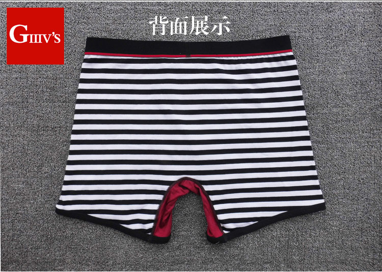 Cộng với chất béo nam cotton đồ lót nam boxer cộng với đoạn dài cotton trung niên cao eo thêm kích thước lớn lỏng chân dài chịu mài mòn chân