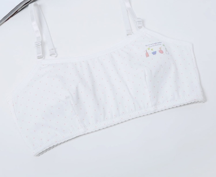 Cotton cô gái thời kỳ phát triển áo vest nhỏ học sinh trung học cơ sở cô gái corset quilted cô gái đồ lót vẫn mềm mại - Now Bras bra thể thao đẹp