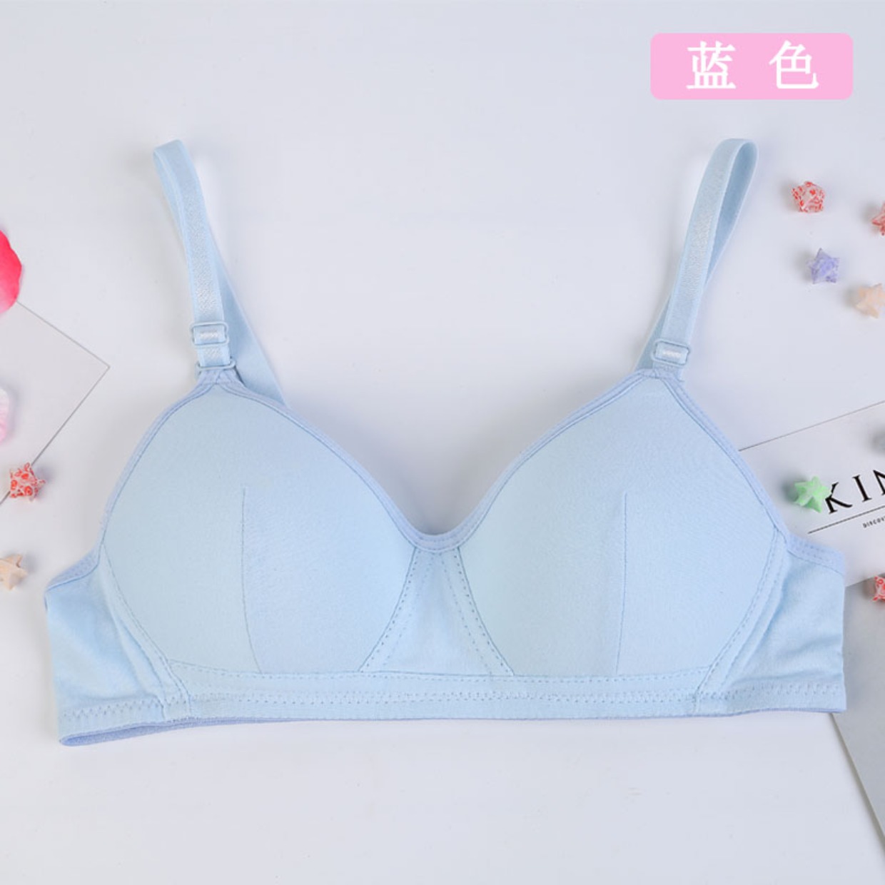 Đồ lót cotton nữ học sinh nữ trung học áo ngực mỏng không có vòng thép áo ngực Nhật Bản phát triển áo ngực nhỏ áo ngực học sinh