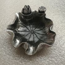 Personality retro lotus leaf ashtray Home Crafts Study living room ornaments to give family boyfriend gifts