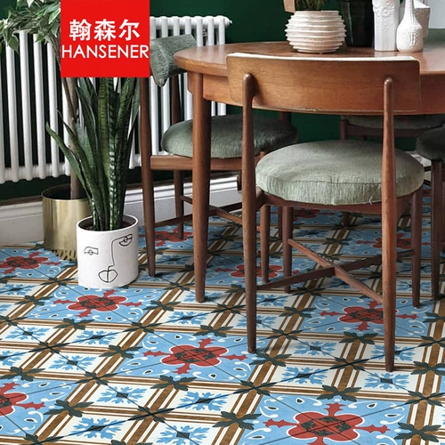 Ретро -плитка Hansel's Retro Tile Кухня для ванной комнаты ванная комната для ванной комнаты двор балкон на стенах настенный плитка цветочный фильм Courtyard 1110