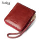 Women's wallet short genuine leather pure cowhide 2024 new zipper coin purse card holder integrated women's leather wallet wallet