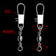 B-type pin connector bottle-shaped ring buckle quick swivel sea rod fishing supplies the fishing gear small accessories