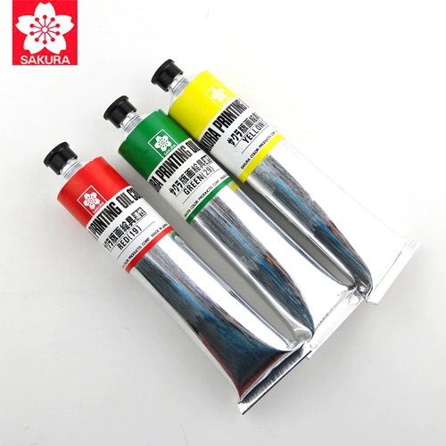 Японский вишневый цвет версии рисовать чернильное пигментное масло пигментное пигмент японская вишня для печати пигментной пигментной чернильной пигмент сингл 8 -корлор черный вишня цветущий масляная печать