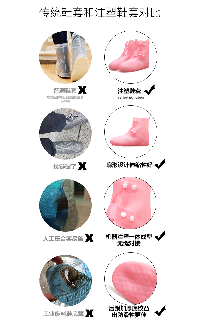 Giày đi mưa nữ dễ thương Hàn Quốc bao gồm giày chống thấm mưa ngày mưa không trơn dày dày chống mưa cho người lớn ủng đi mưa nữ