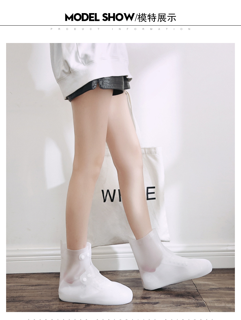 Giày đi mưa nữ dễ thương Hàn Quốc bao gồm giày chống thấm mưa ngày mưa không trơn dày dày chống mưa cho người lớn ủng đi mưa nữ