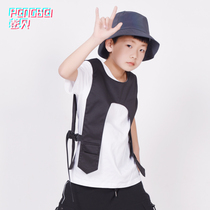 61 Performance functional overalls Machia 100 lap short braces male and female child skateboard jazz street dance team custom 172