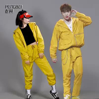 Spring new retro service suit Zhang Yixing same hip-hop function tooling couple charge pants JW066