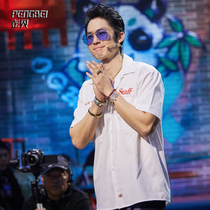 Clearance Special Summer Mens Shirt Short Sleeve Print Hip Hop Skateboard Shirt Couple Team Dance Custom 099