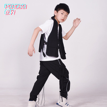 61 tooling waistcoat function vest floating with long pants male and female child jazz street dance team custom 177-9