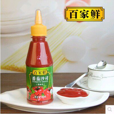 2 bottles of Baijia fresh tomato sauce 250g tomato sauce spaghetti sauce french fries sauce sushi ingredients